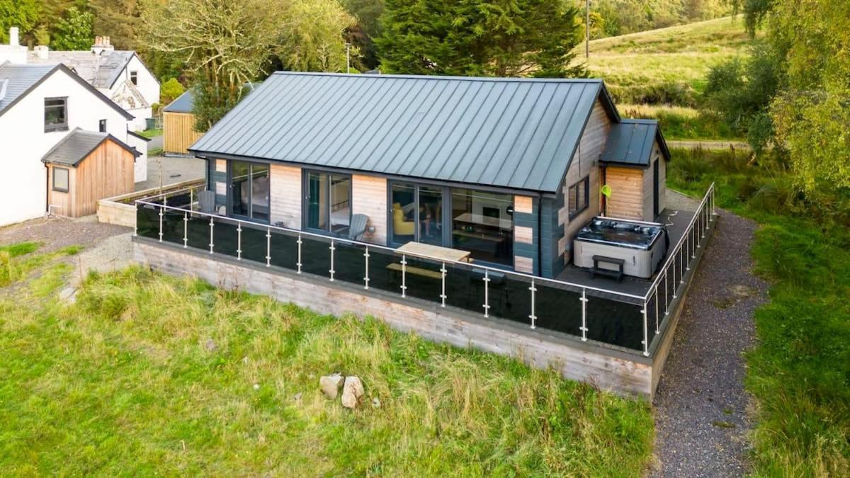 New Build Lodge With Stunning Views Of Loch Awe Hayfield  Eksteriør bilde